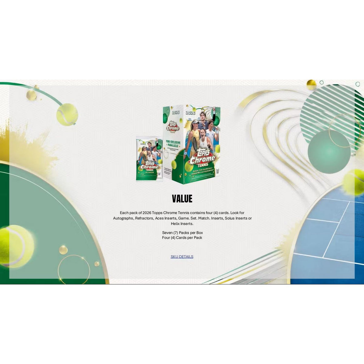 2026 Topps Chrome Tennis Blaster Box