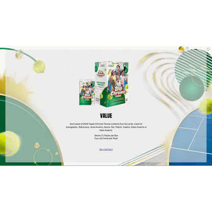 2026 Topps Chrome Tennis Blaster Box