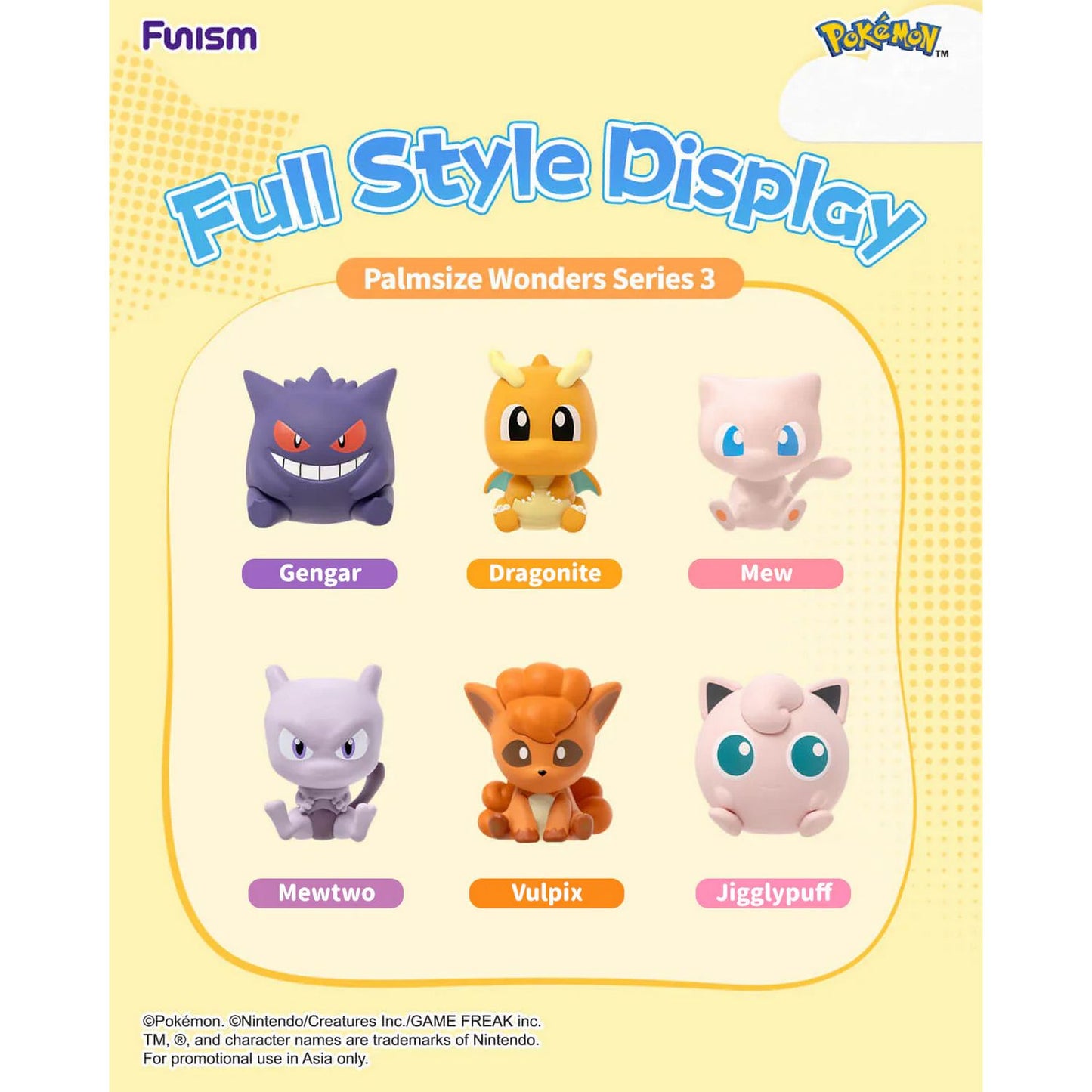 Funism Pokemon Palmsize Wonders Series 3 Figures