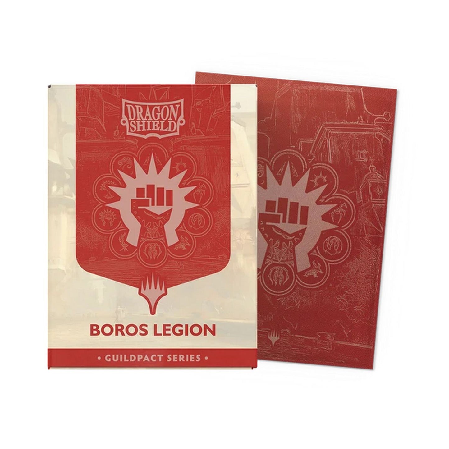 Dragon Shield: Guildpact Series - Matte Dual Art Standard Sleeves 100ct (Boros Legion)