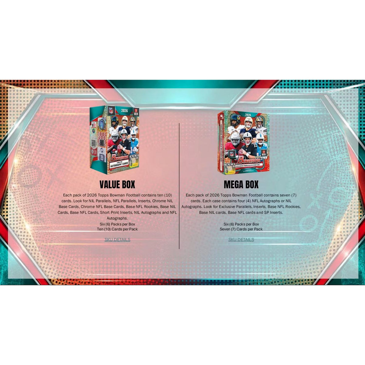 2026 Bowman Football Jumbo Box