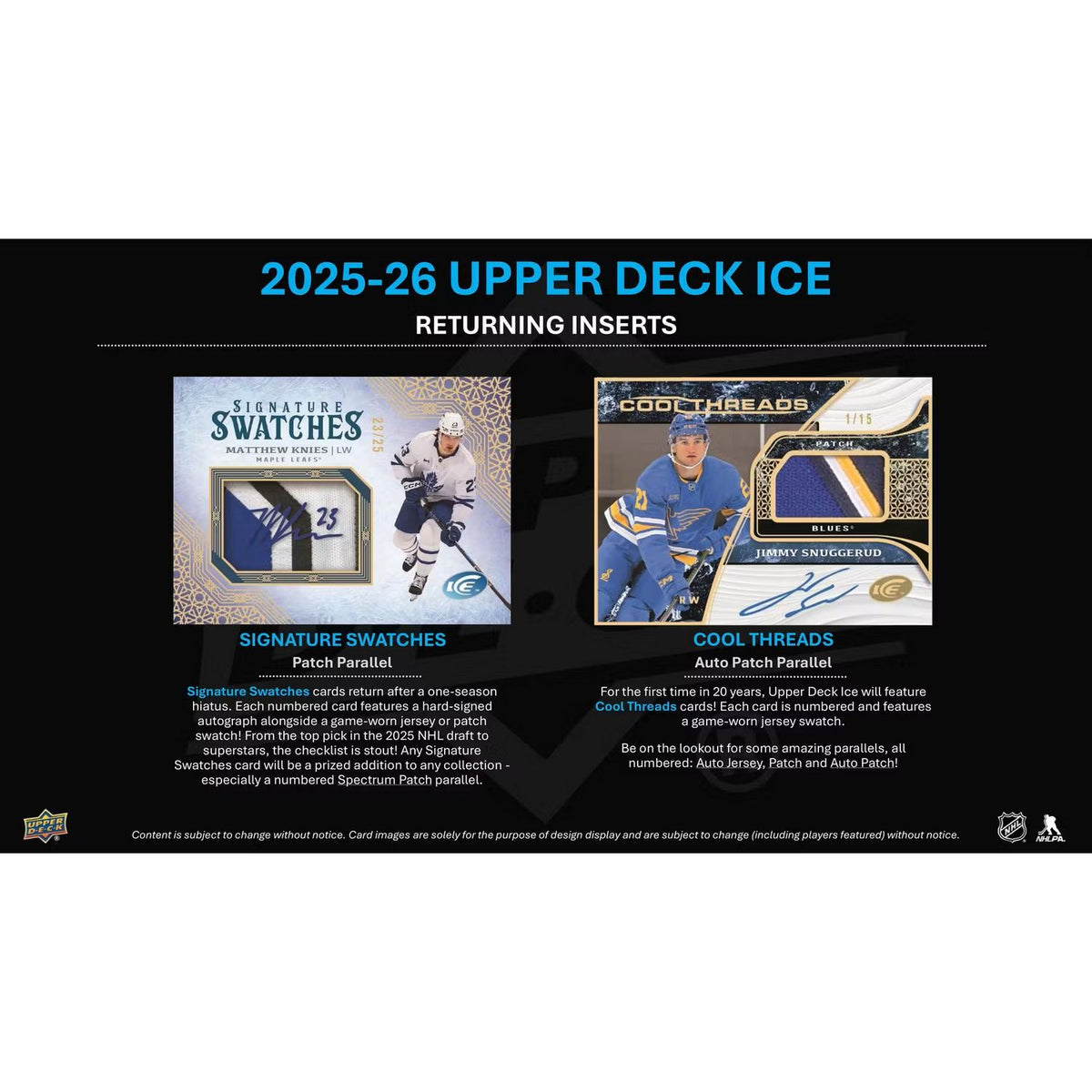 2025-26 Upper Deck Ice Hockey Hobby Box *Contact Us To Order*