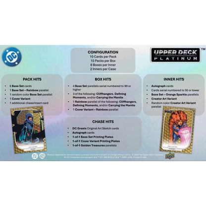 2026 Upper Deck DC Platinum Hobby Box *Contact Us To Order*