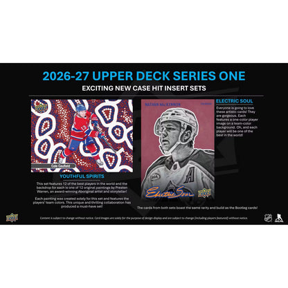 2026-27 Upper Deck Series 1 Hockey Blaster 20-Box Case