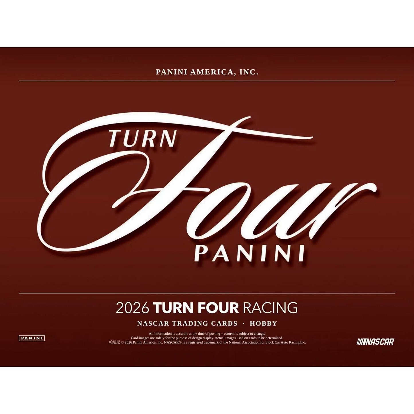 2026 Panini Turn Four Racing Hobby Box