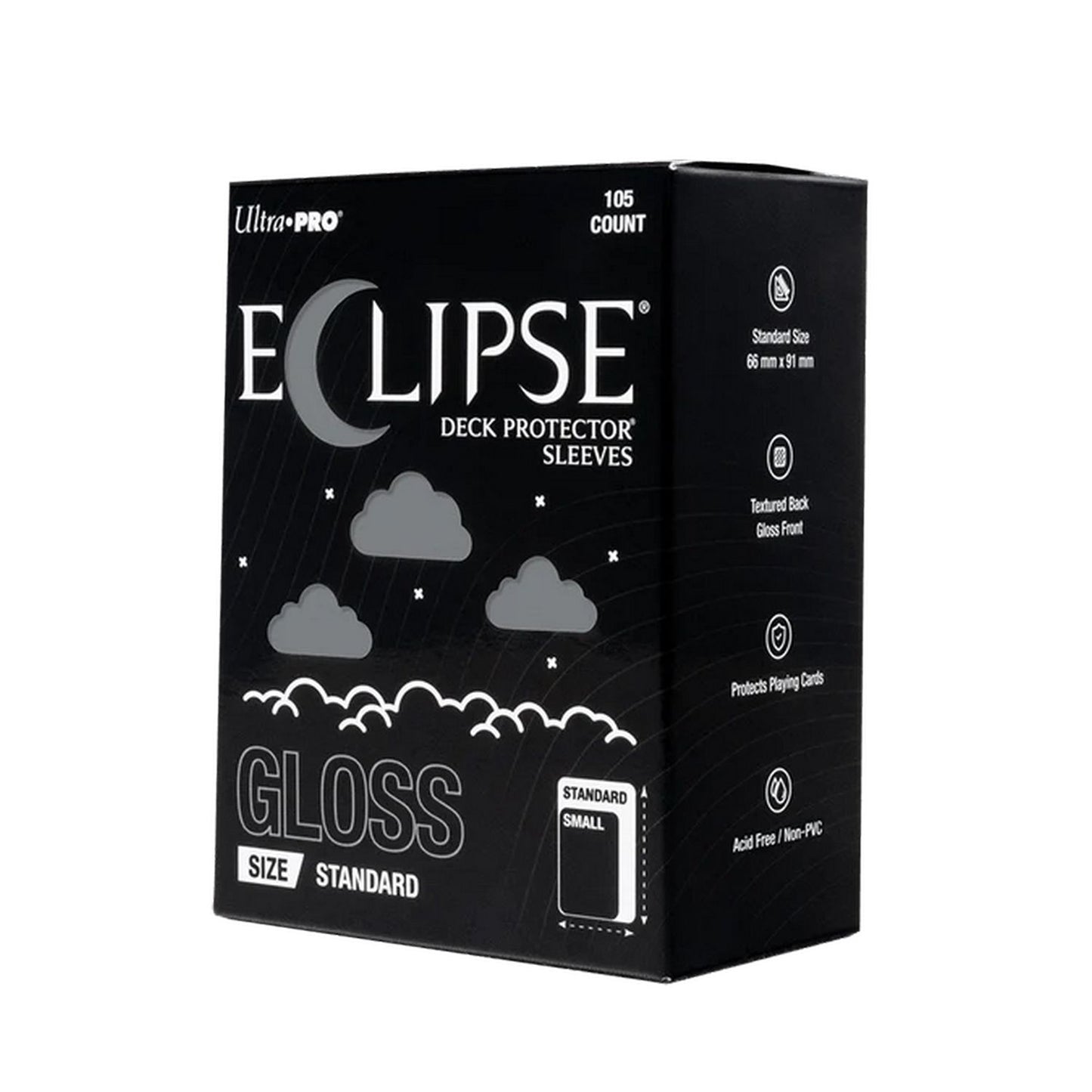 Ultra Pro: Eclipse Standard-Size Gloss Sleeves 105ct (Smoke Grey)