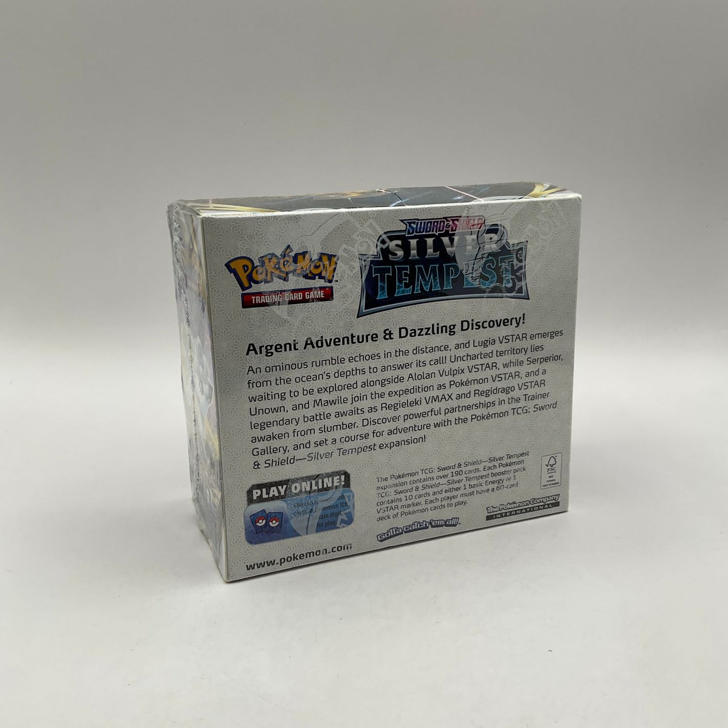 Pokemon: Sword & Shield Silver Tempest Booster Box #1 *See Pictures for Condition*