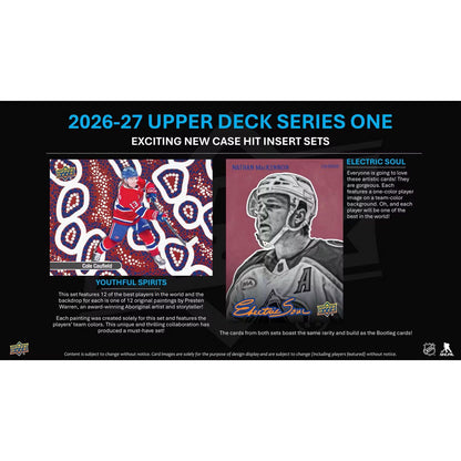 2026-27 Upper Deck Series 1 Hockey Hobby Box *Contact Us To Order*