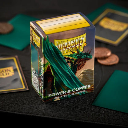 Dragon Shield 100ct Dual Matte Sleeves - Power & Copper
