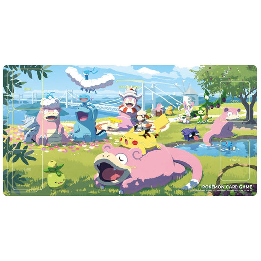 Pokemon: Slowpoke, Pikachu & Quagsire Playmat (Japanese Pokemon Center Exclusive)