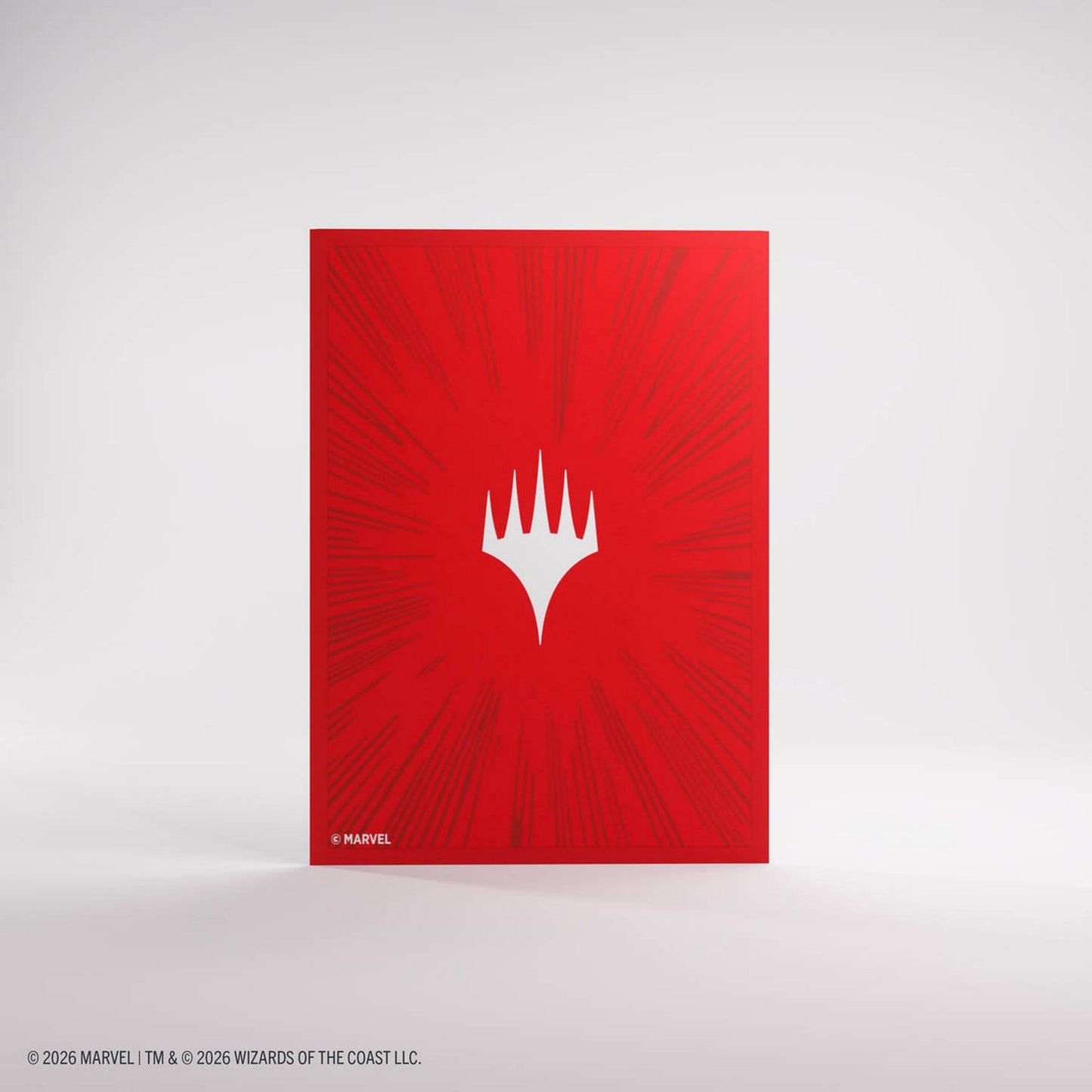 Gamegenic: Magic the Gathering | Marvel Super Heroes Premium Double Sleeving Pack 100 (Comic Burst Red)