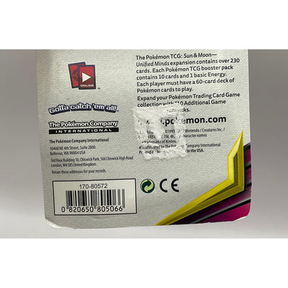 Pokemon: Sun & Moon Unified Minds Blister Pack [Pikachu Promo] #1 *See Pictures for Condition*