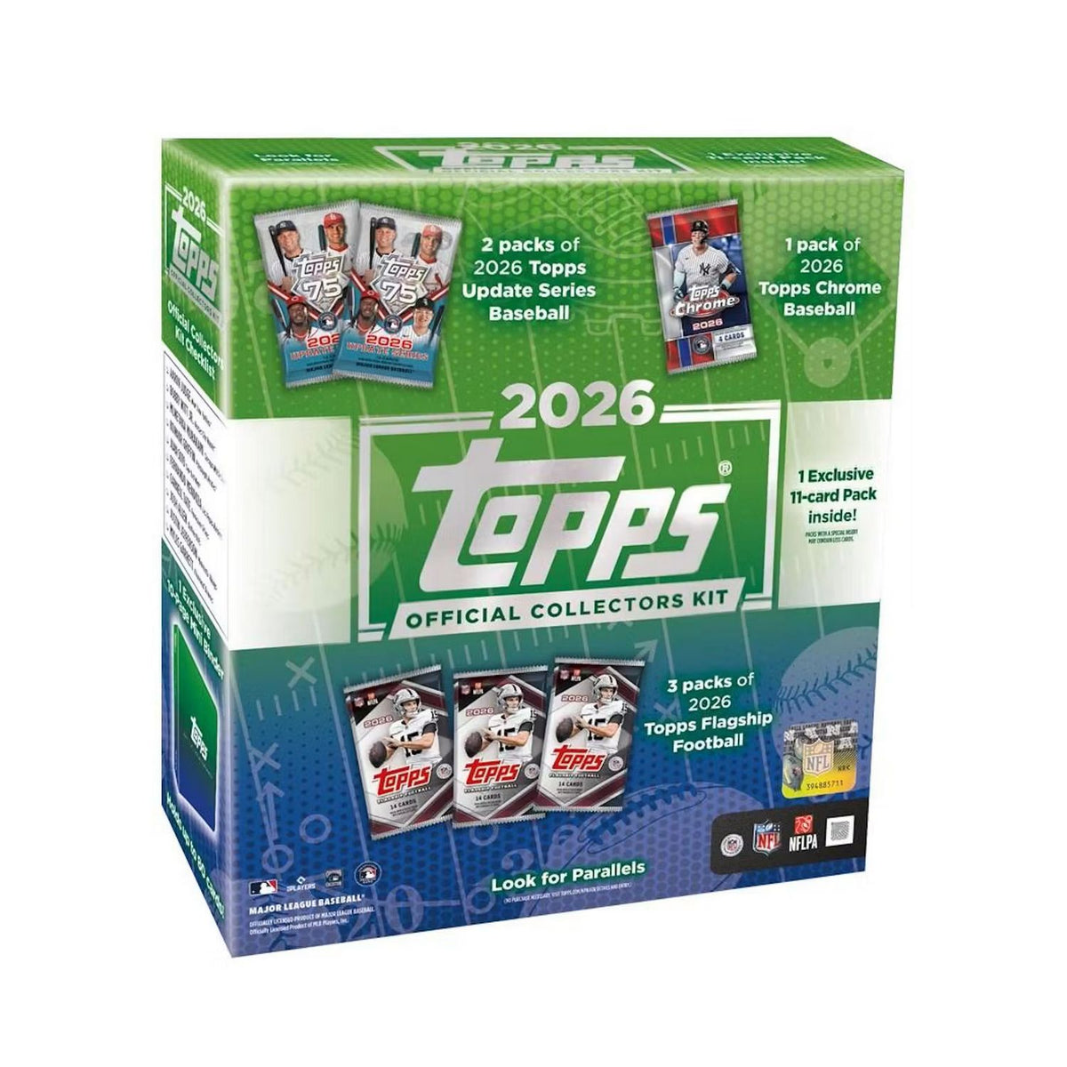 2026 Topps NFL x MLB Official Collector Kit Box