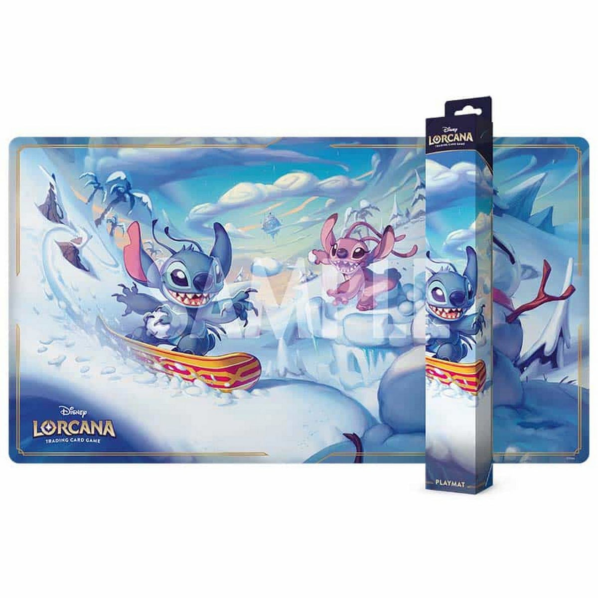 Disney Lorcana: Hyperia City Playmat (Snowboarding Stitch) *Expected Release Date 10-23-2026*