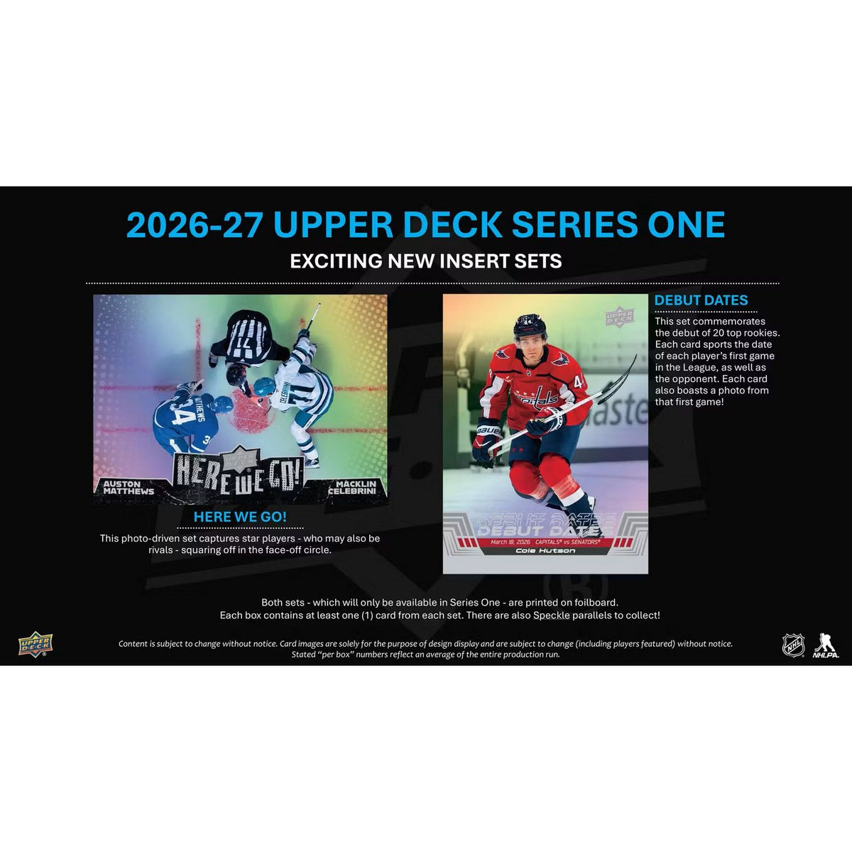 2026-27 Upper Deck Series 1 Hockey Hobby Box *Contact Us To Order*