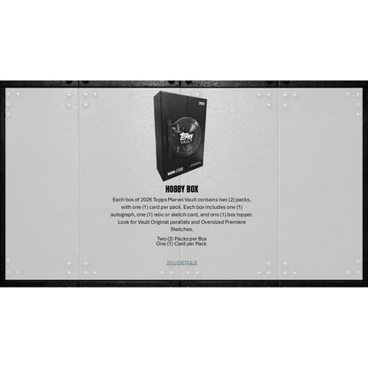 2026 Topps Vault Marvel Hobby Box