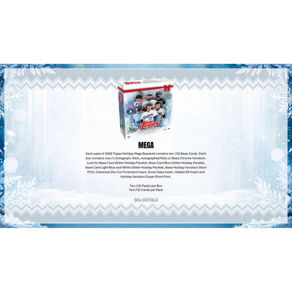 2026 Topps Holiday Baseball Hobby Collector 3-Tin Box