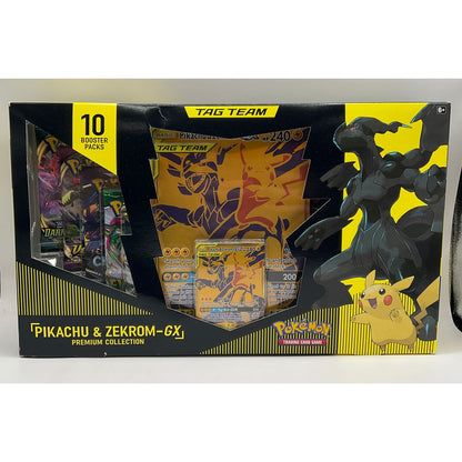 Pokemon: Pikachu & Zekrom GX Premium Collection #1 *See Pictures for Condition*