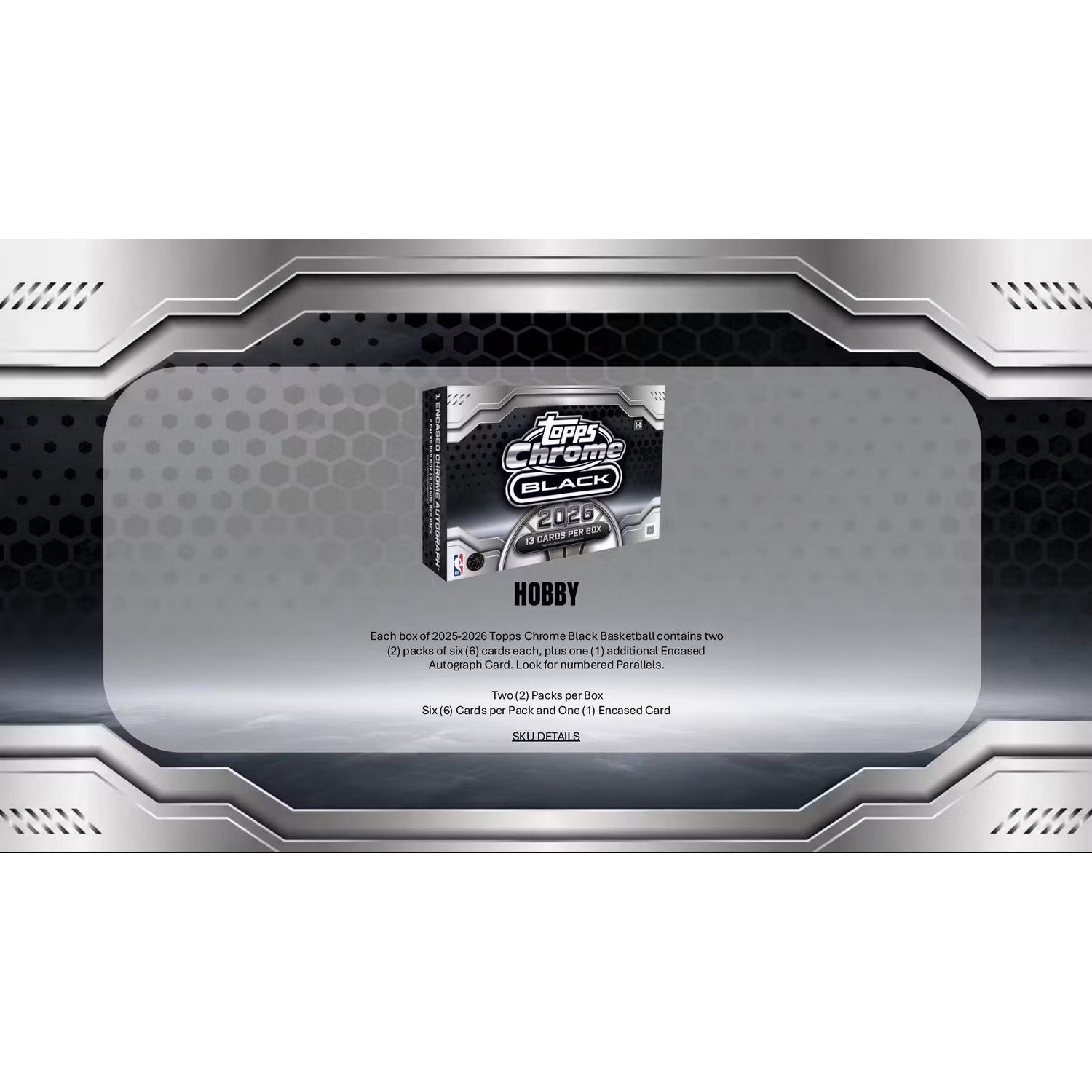 2025-26 Topps Chrome Black Basketball Hobby Box、Topps、kayou
