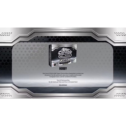 2025-26 Topps Chrome Black Basketball Hobby Box