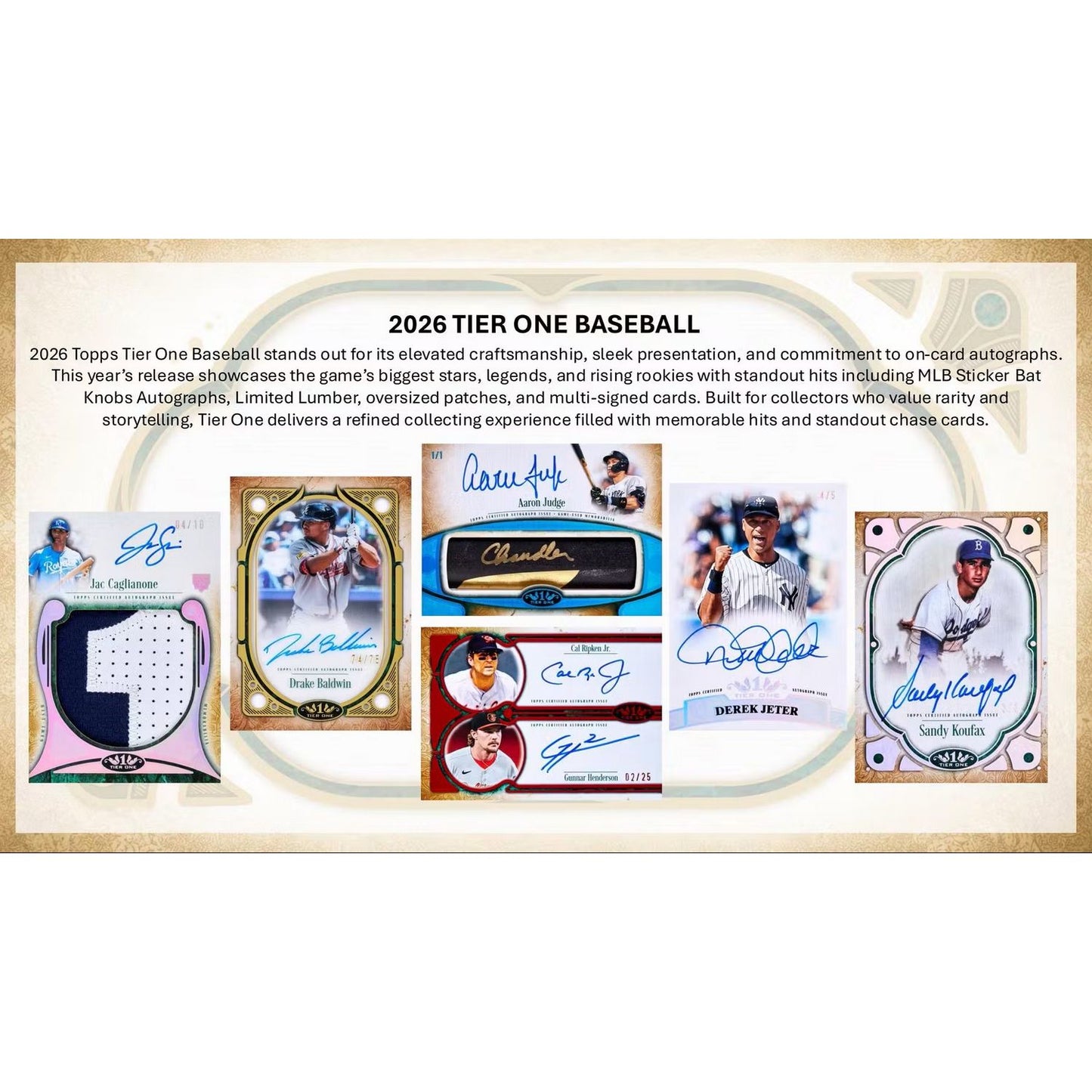 2026 Topps Tier One Baseball Hobby Box