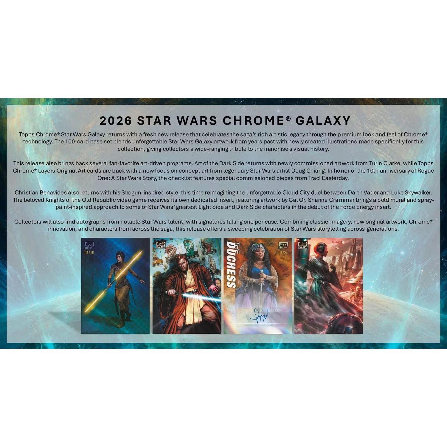 2026 Topps Star Wars Chrome Galaxy Hobby Box、Topps、kayou
