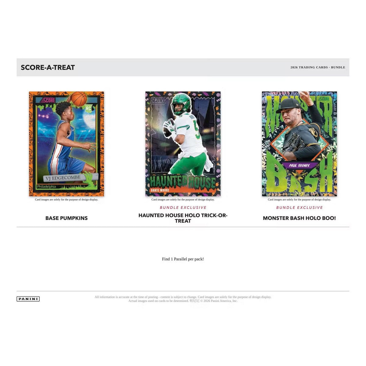 2026 Panini Score-A-Treat Halloween 40-Pack Bundle