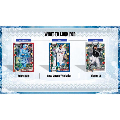 2026 Topps Holiday Baseball Hobby Collector 3-Tin Box
