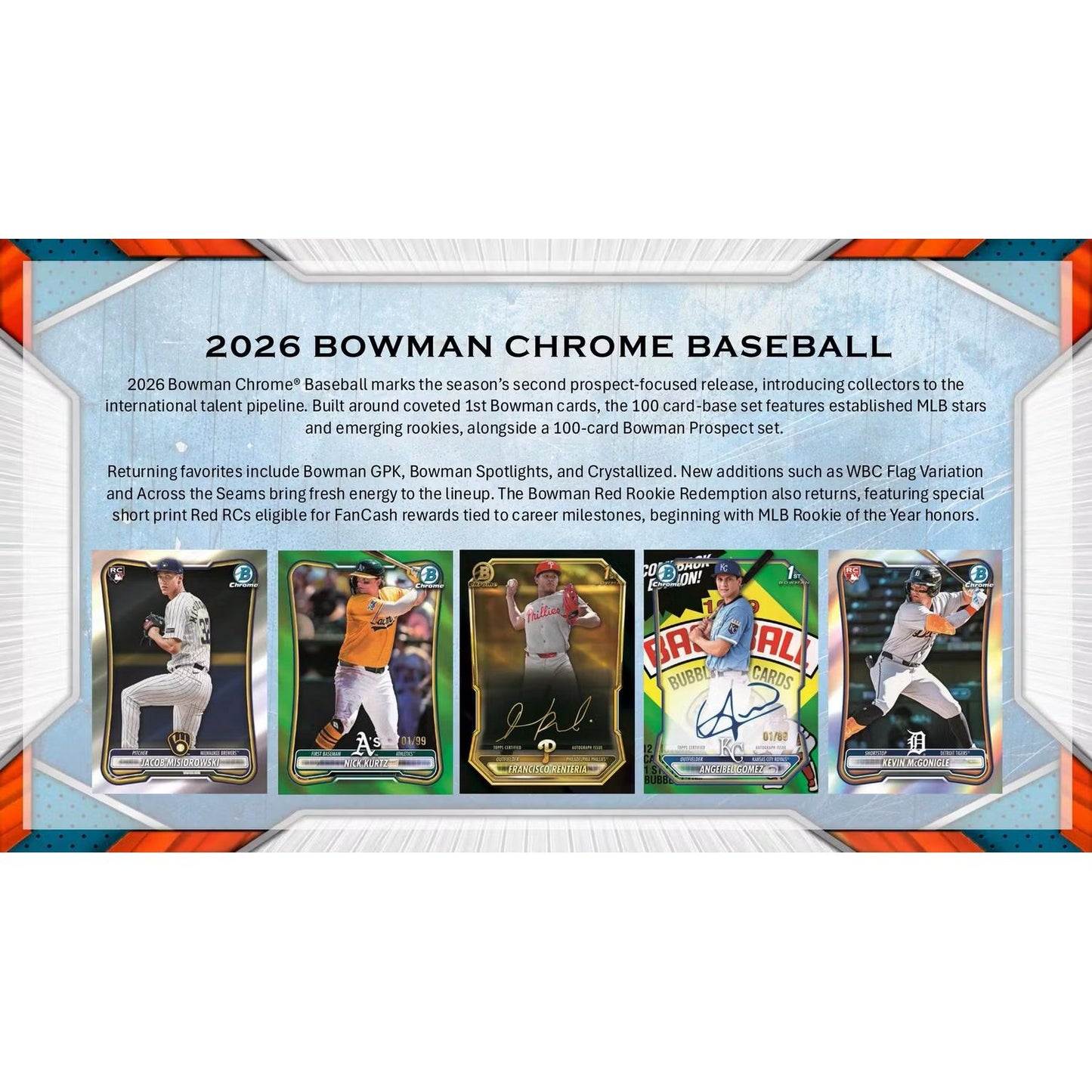 2026 Topps Bowman Chrome Baseball Hobby Box