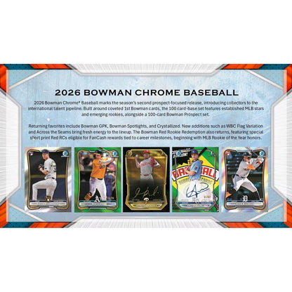 2026 Topps Bowman Chrome Baseball Hobby Box