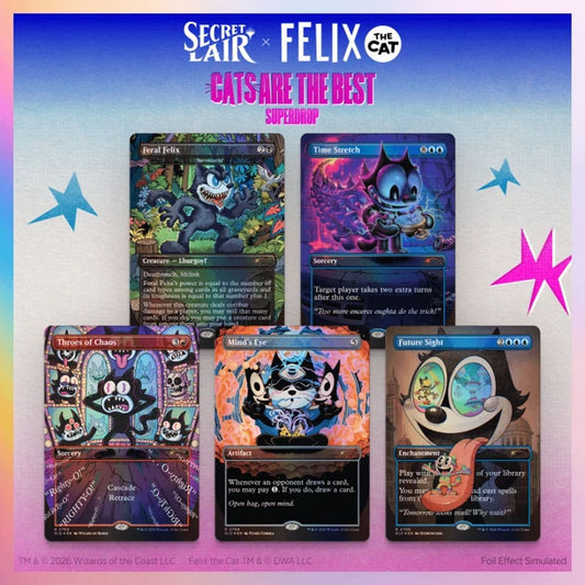 Magic the Gathering: Secret Lair x Felix the Cat: Magic Bag of Tricks Foil Edition