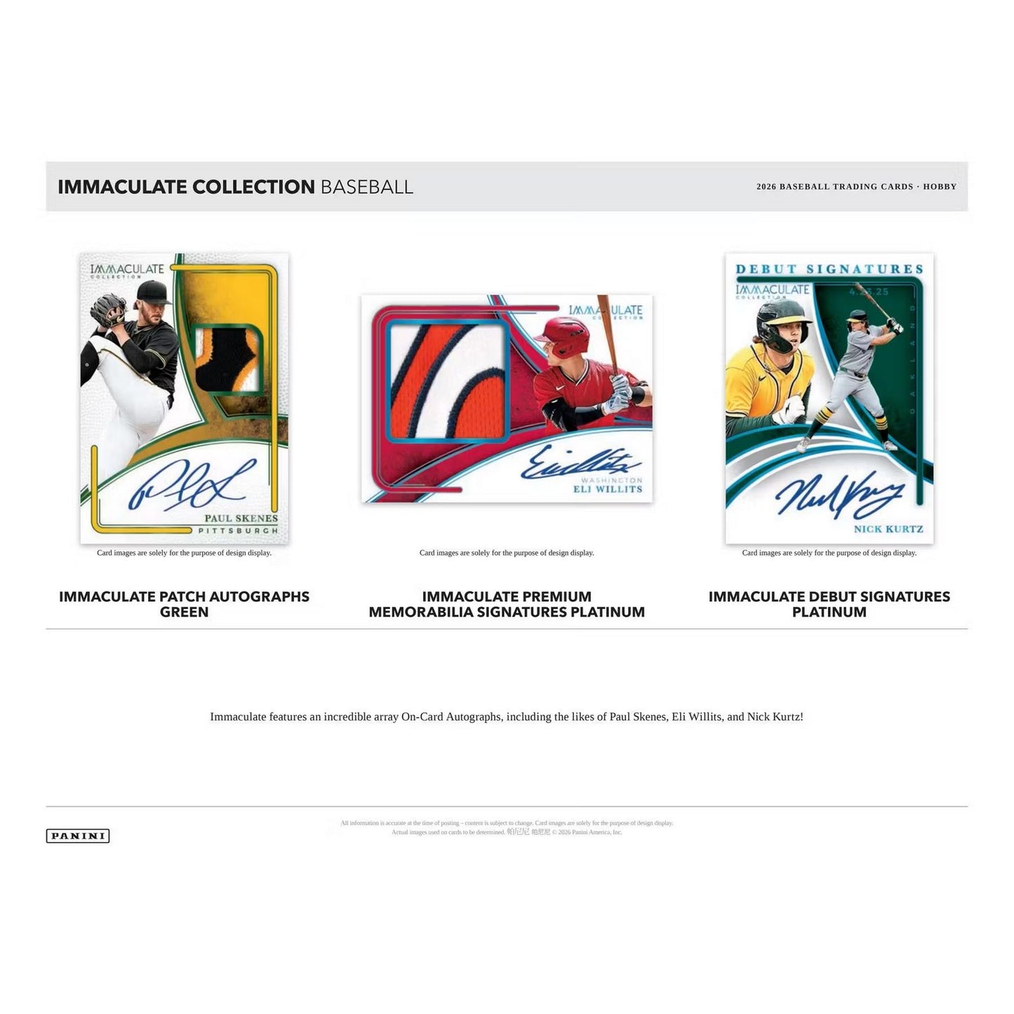 2026 Panini Immaculate Baseball Hobby Box