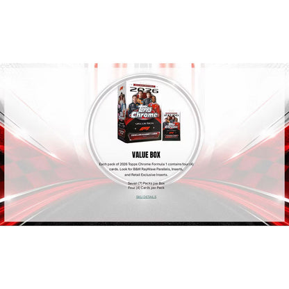 2026 Topps Chrome F1 Formula 1 Mega Box