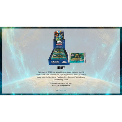 2026 Topps Star Wars Chrome Galaxy Hobby Box