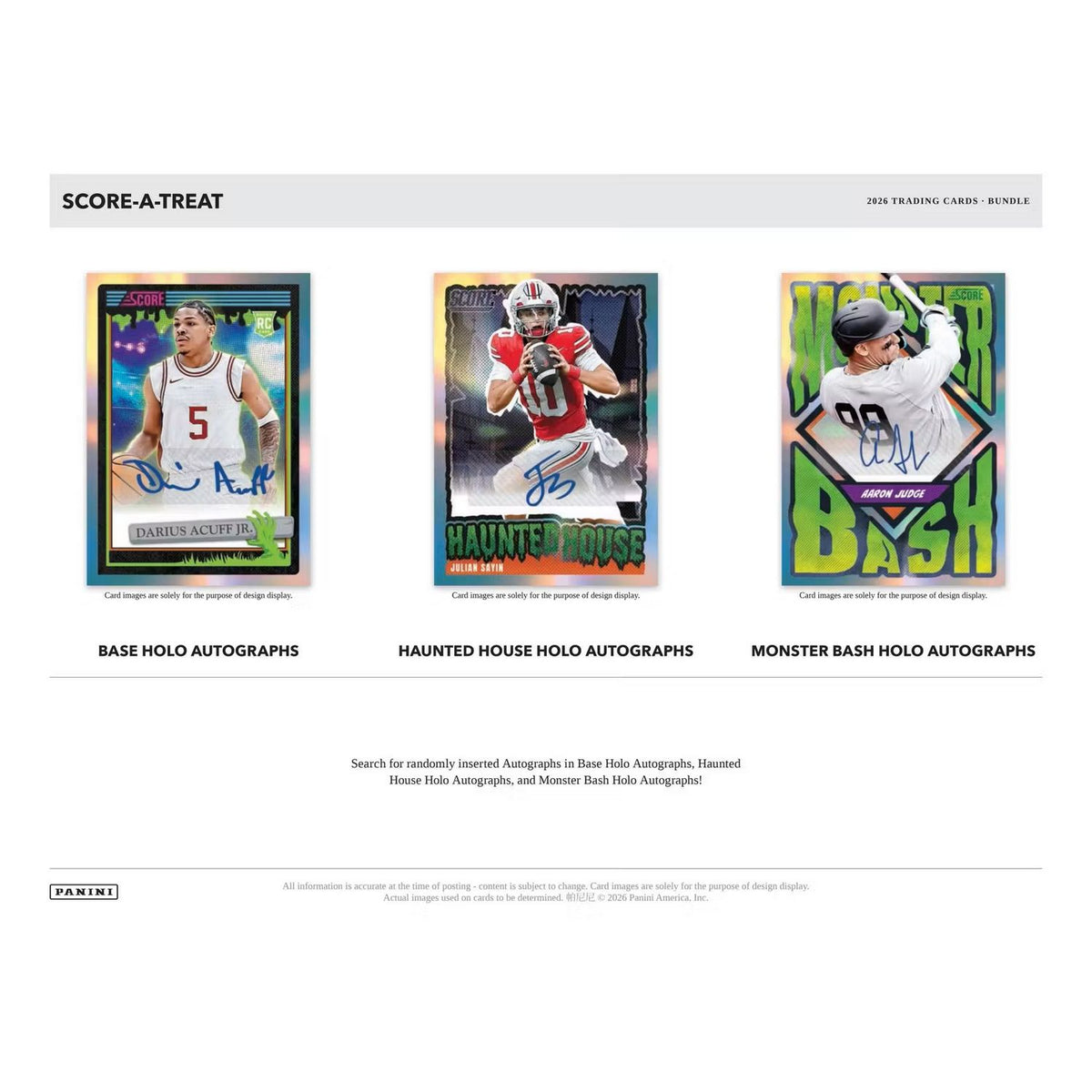2026 Panini Score-A-Treat Halloween 40-Pack Bundle