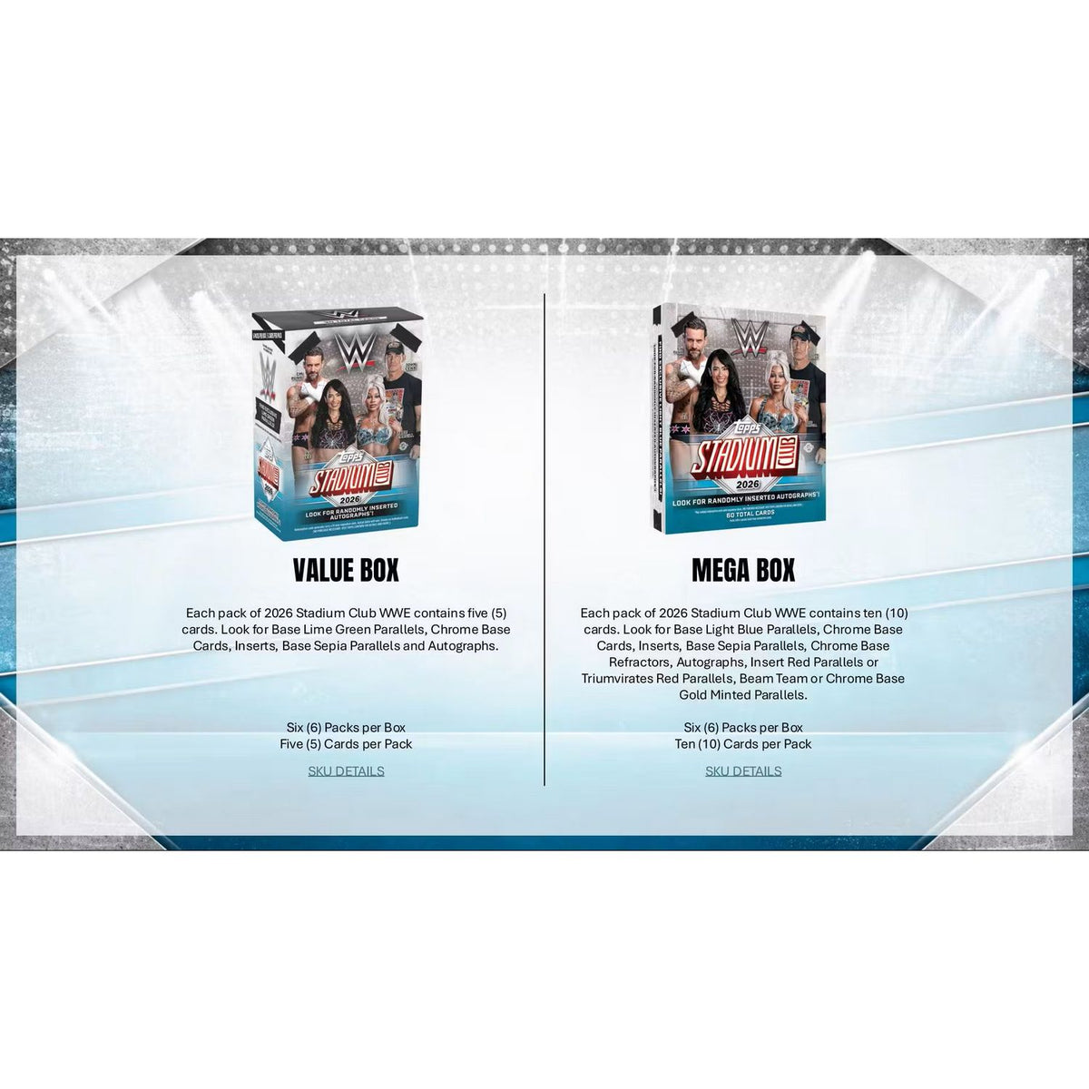 2026 Topps Stadium Club WWE Wrestling Hobby Box