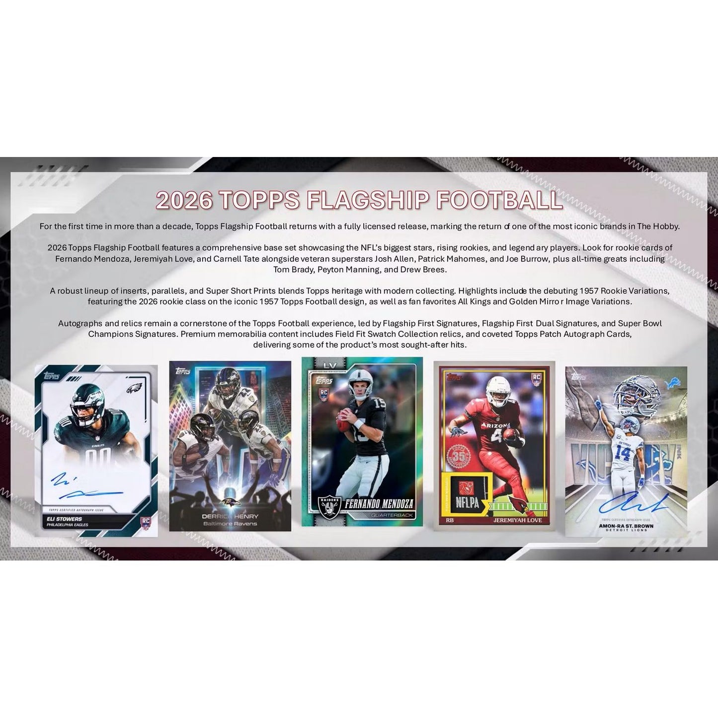 2026 Topps Flagship Football Fat Pack