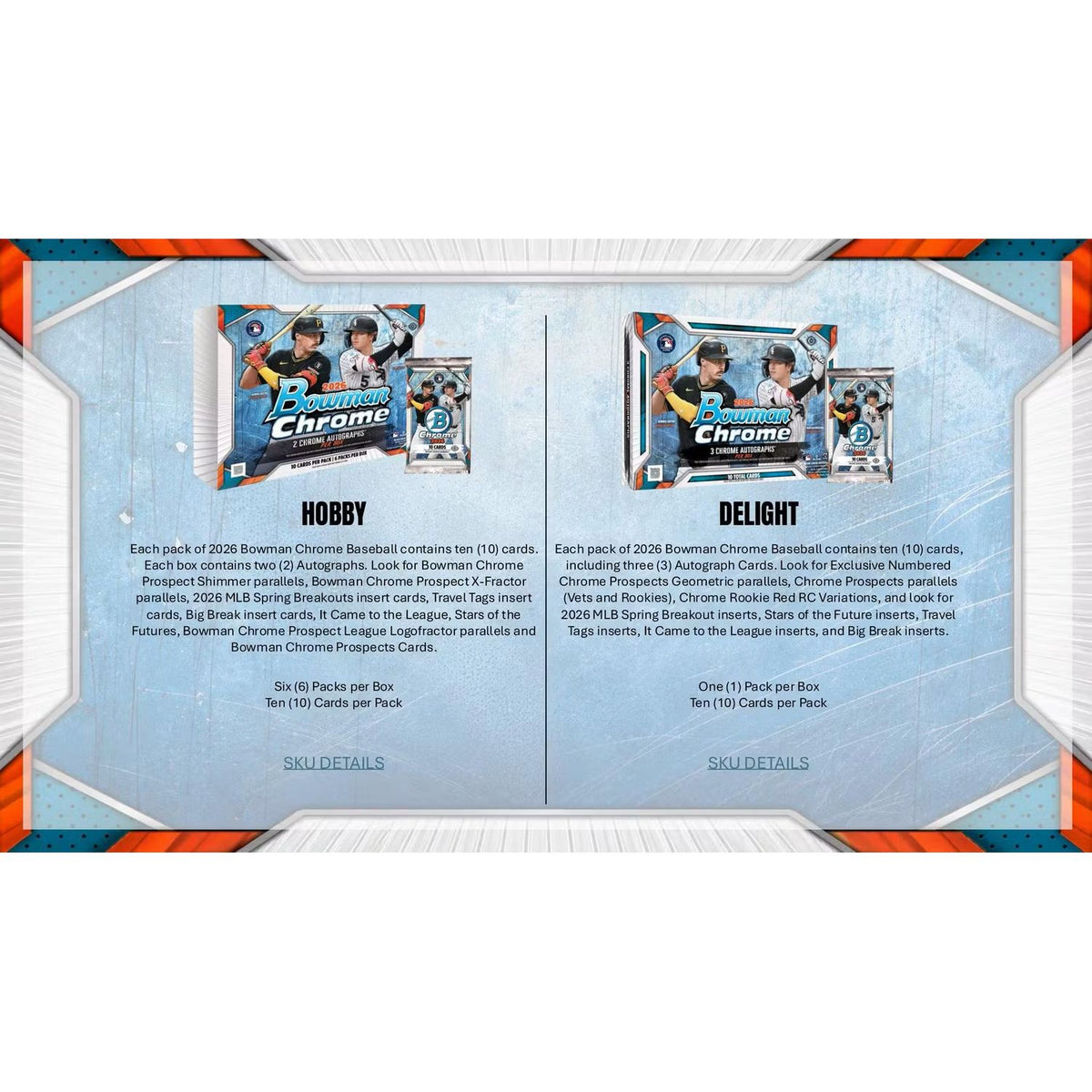 2026 Topps Bowman Chrome Baseball Mega Box