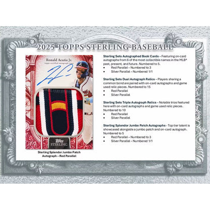 2025 Topps Sterling Baseball Hobby Box