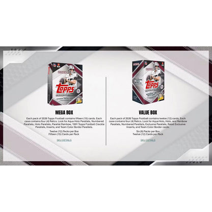 2026 Topps Flagship Football Mega Box