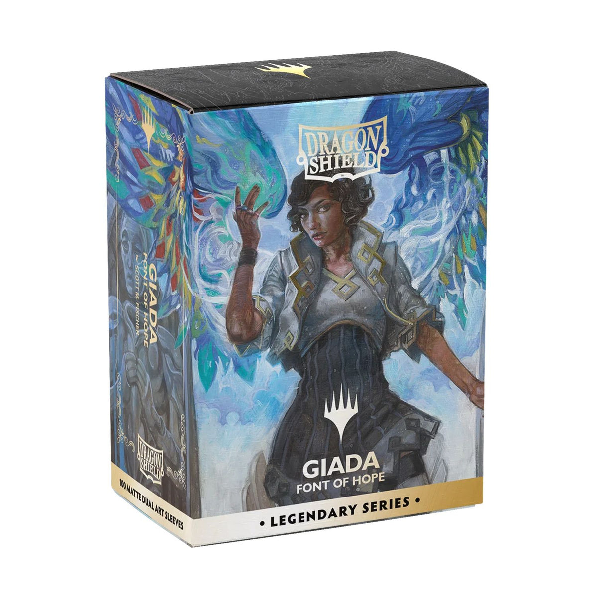 Dragon Shield: Legendary Series - 100ct Matte Dual Art Standard Sleeves (Giada, Font of Hope)
