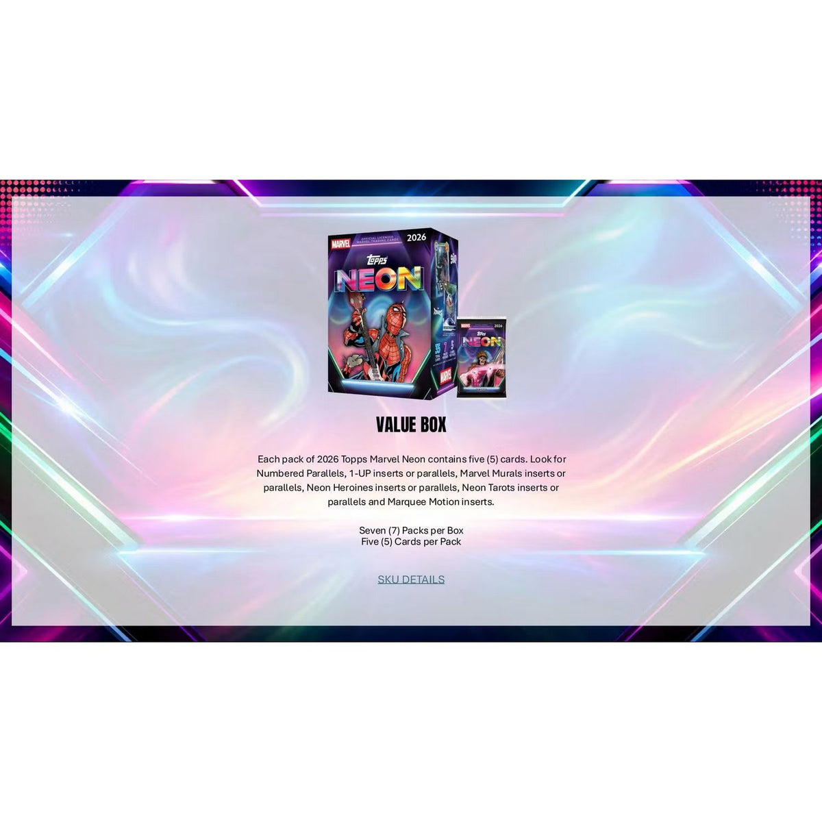 2026 Topps Marvel Neon Mega Box