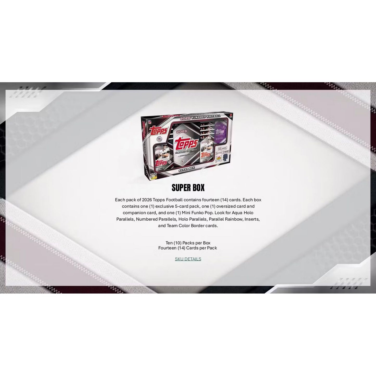 2026 Topps Flagship Football Mega Box