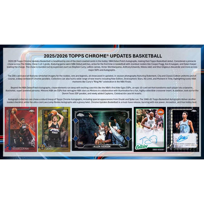 2025-26 Topps Chrome Update Series Basketball Hobby Box
