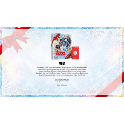 2026 Topps Holiday Football Mega Box