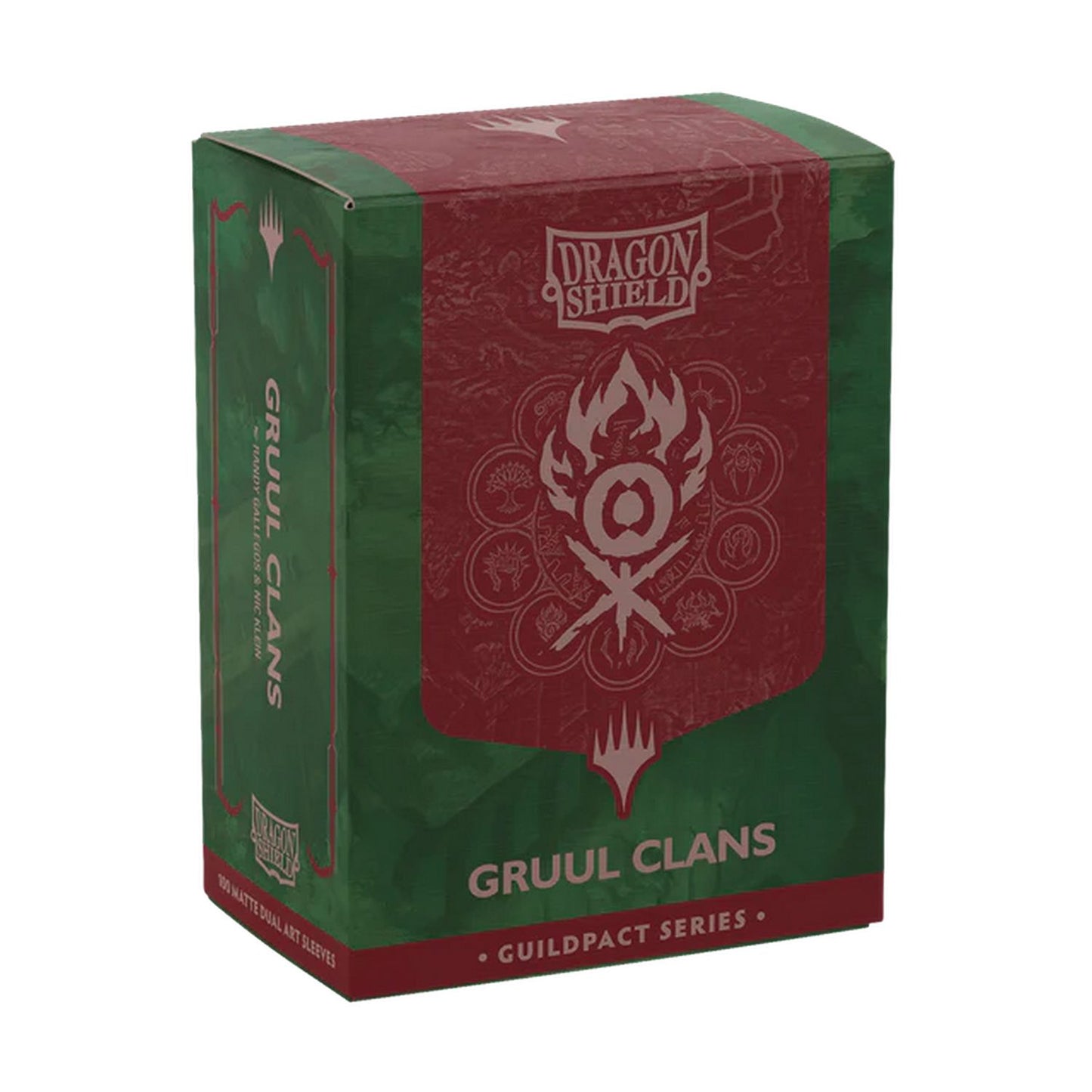 Dragon Shield: Guildpact Series - Matte Dual Art Standard Sleeves 100ct (Gruul Clans)