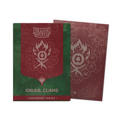 Dragon Shield: Guildpact Series - Matte Dual Art Standard Sleeves 100ct (Gruul Clans)