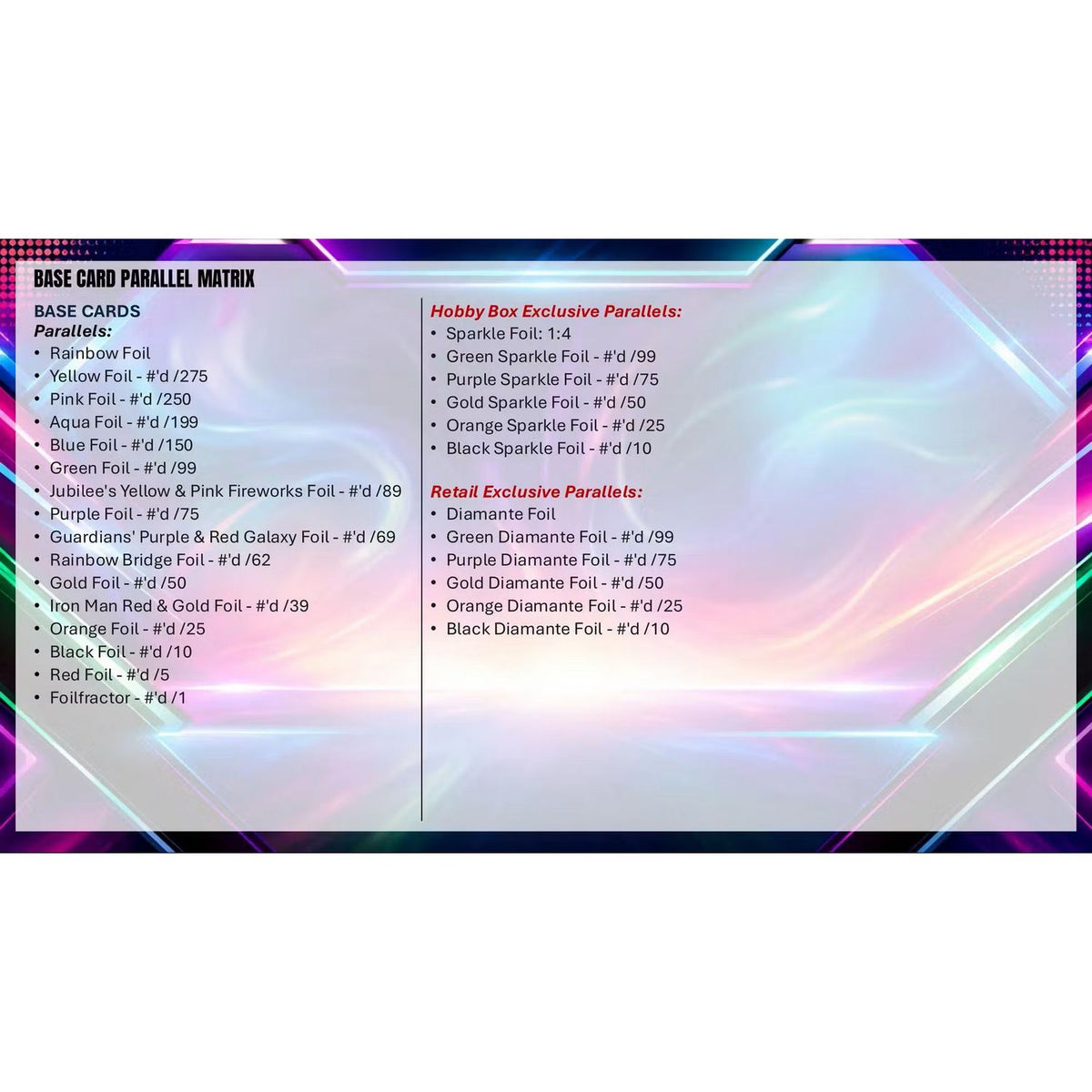2026 Topps Marvel Neon Blaster Box