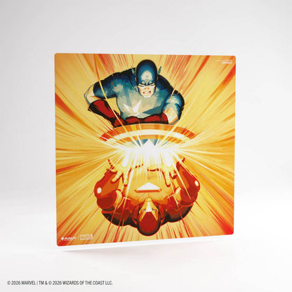 Gamegenic: Magic the Gathering | Marvel Super Heroes Prime 2-Player Playmat (Iron Man/Captain America)