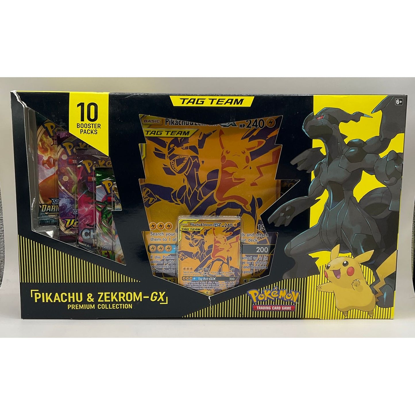 Pokemon: Pikachu & Zekrom GX Premium Collection #2 *See Pictures for Condition*